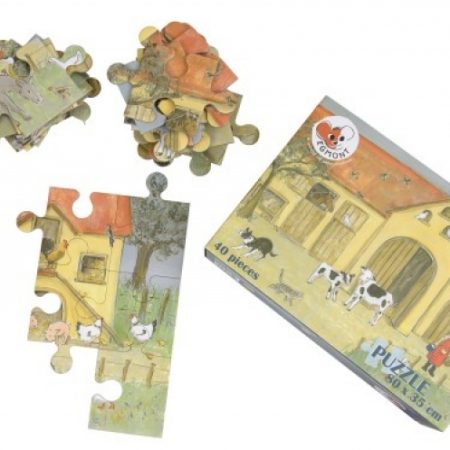 Egmont Toys 40 db-os játék puzzle kofferben – farm