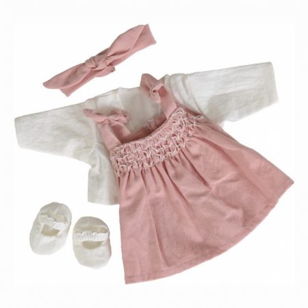 Egmont Toys játékbaba ruha szett – fehér-pink