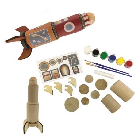 Egmont Toys festhető fa játék Rakéta