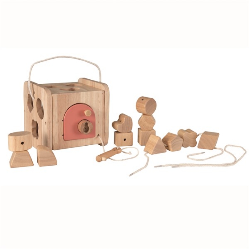 Egmont Toys készségfejlesztő és fűzős fa játék