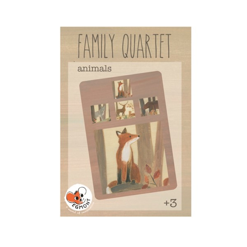 Egmont Toys qvartett kártyajáték – erdő állatai