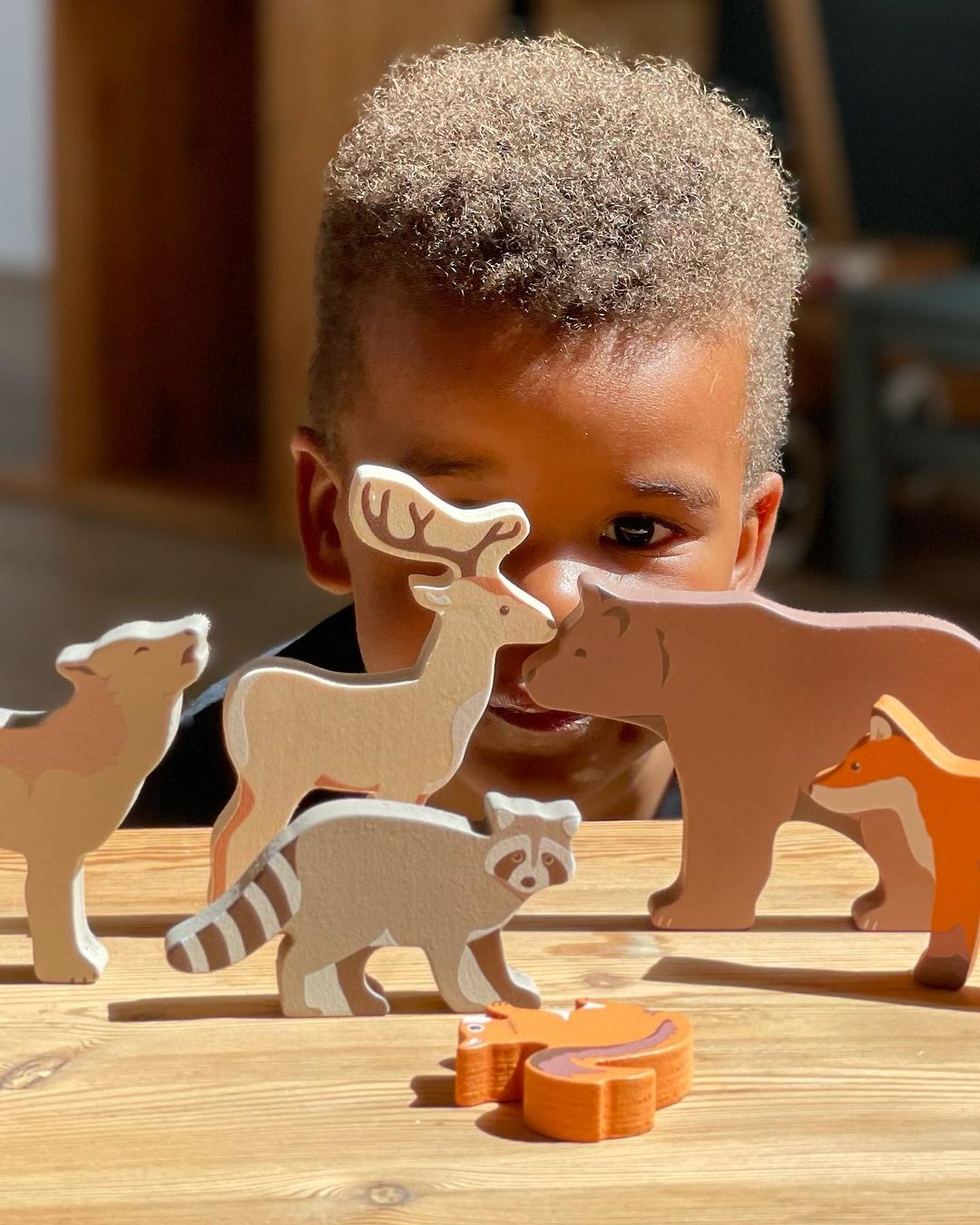 Egmont Toys – Erdei állatok fa játék (8 darab erdei fajáték)